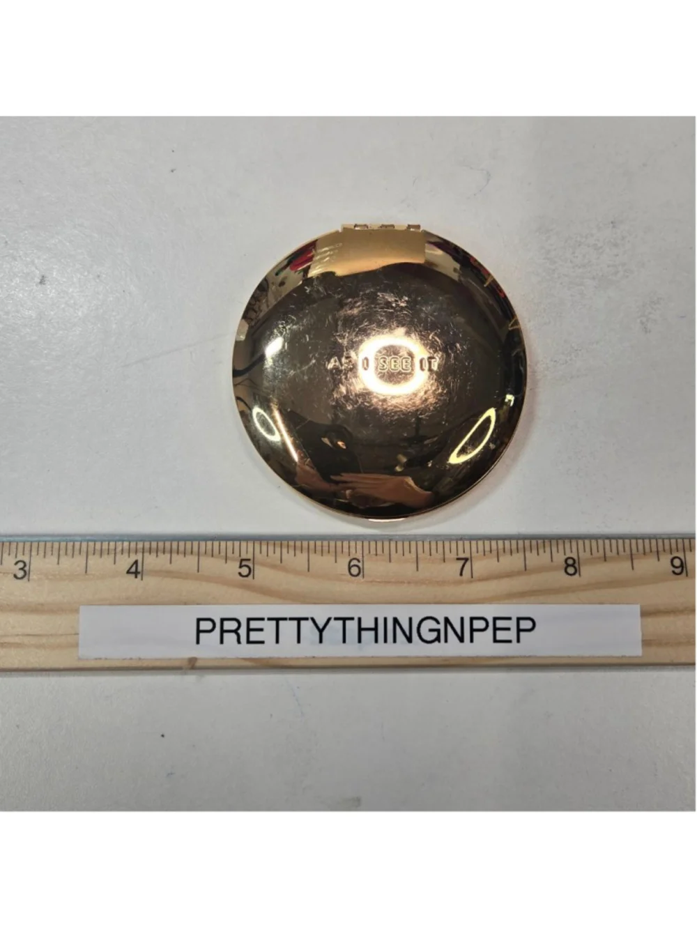 Kate Spade New York Lenox Goldtone Compact Mirror Engraved As I See It Classic